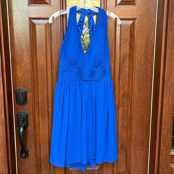 Cache Blue Halter “Marilyn Monroe” Dress Sz 10 - Picture 4 of 14